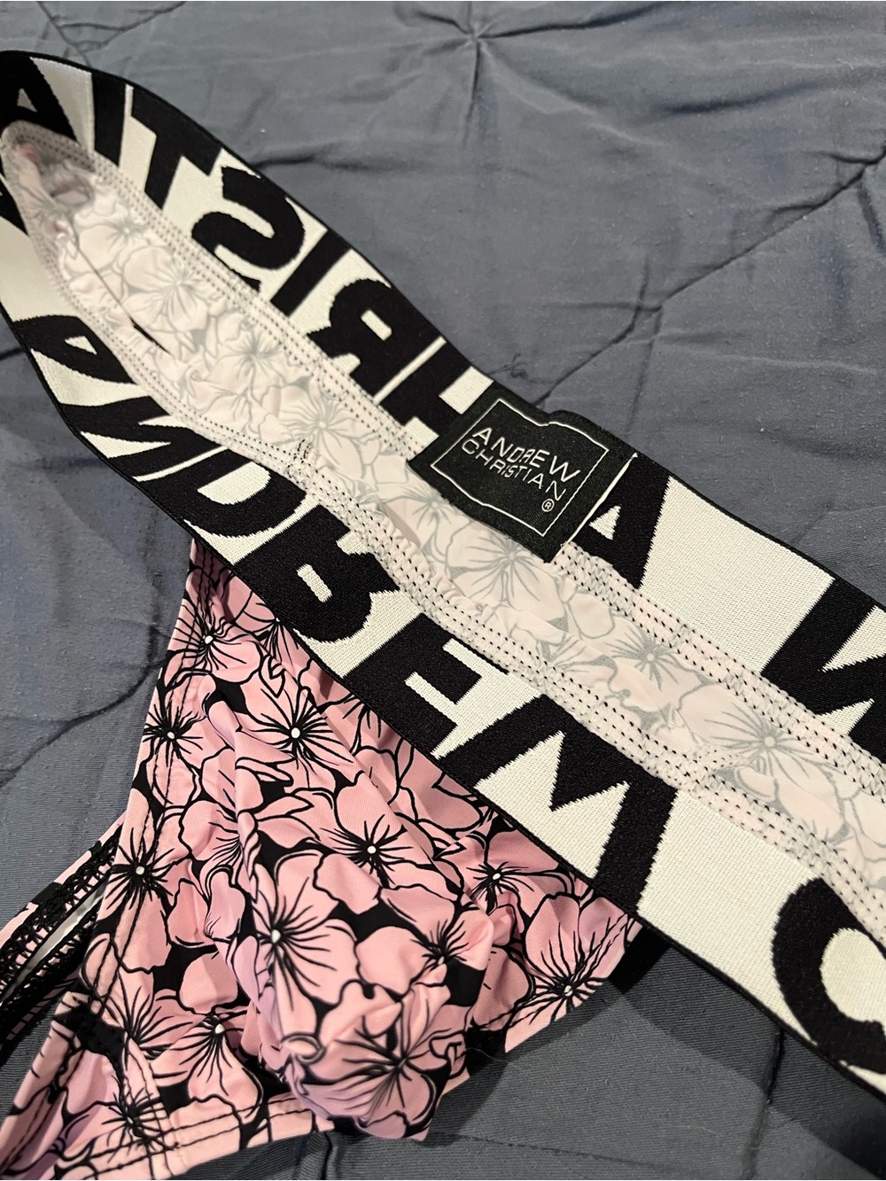 Andrew Christian Floral Thong - Large - Picture 3 of 3